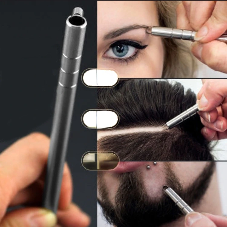 

Professional Magic Engrave Beard Hair Scissors Eyebrow Carve Pen Tattoo Barber Hairdressing Scissors Eyebrow Oil Head Carving