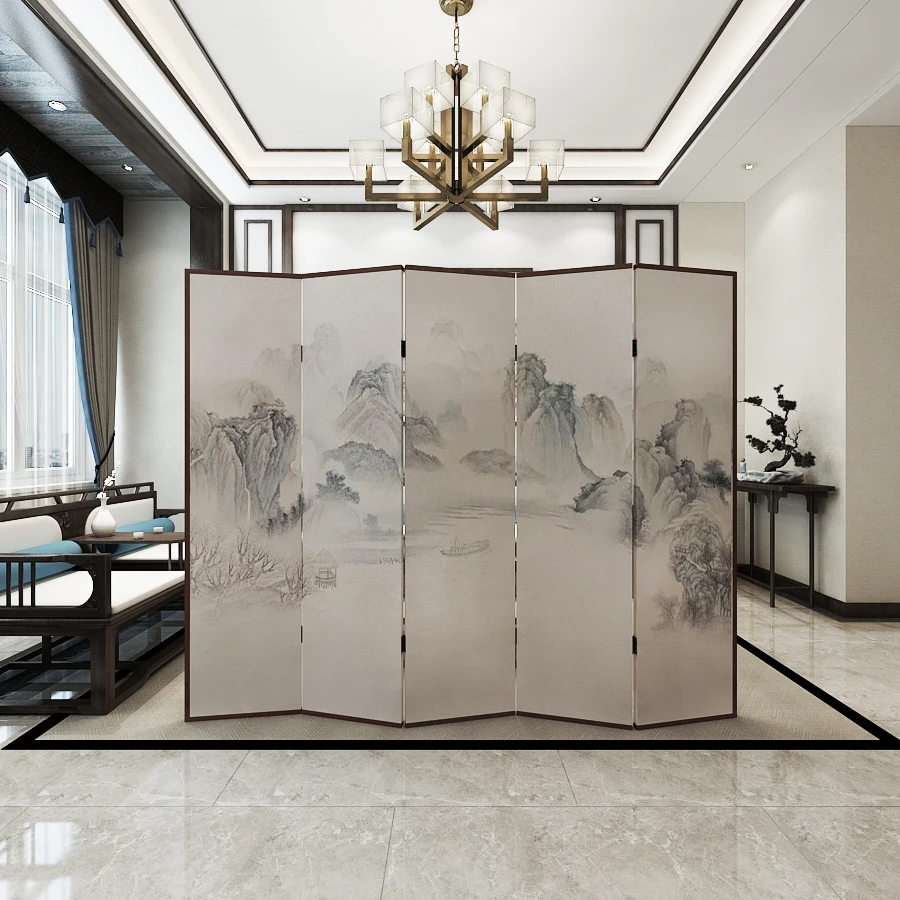 Ink landscape foldable mobile screen partition, modern and simple living room, office, hotel folding screen
Ink landscape foldable mobile screen partition, modern and simple living room, office, hotel folding screen
