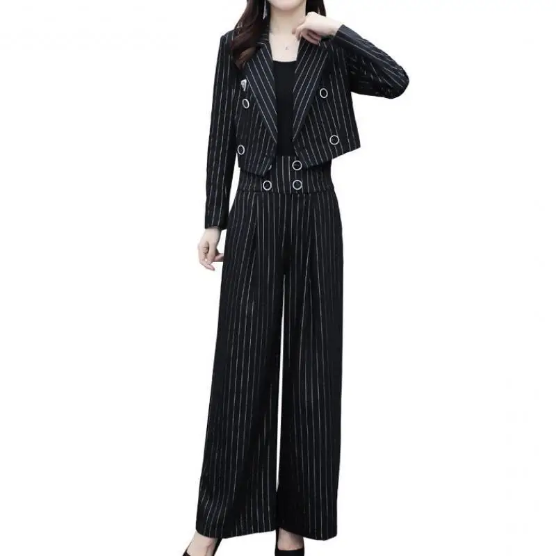 Women's Spring Autumn Professional Suit Jacket Matching Set Korean Elegant Casual Blazers+Pants Two Piece Female Trousers Suit
Women's Spring Autumn Professional Suit Jacket Matching Set Korean Elegant Casual Blazers+Pants Two Piece Female Trousers Suit