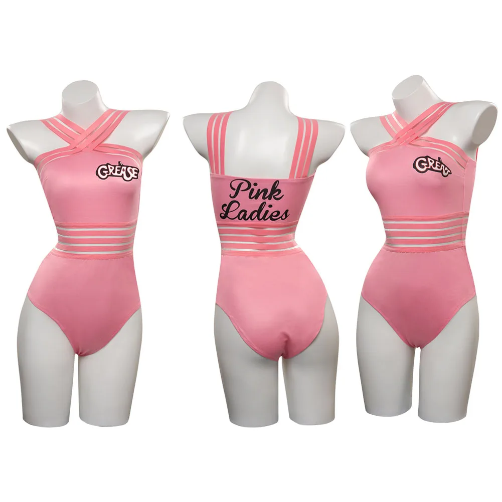 Pink Ladies Grease Cosplay Sexy Swimsuit Costume Rydell High Halloween Party Clothes Summer Swimwear Beach Bikini Bathing Suit
Pink Ladies Grease Cosplay Sexy Swimsuit Costume Rydell High Halloween Party Clothes Summer Swimwear Beach Bikini Bathing Suit