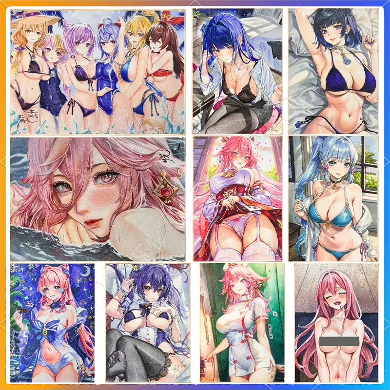 Hand Drawn Sexy Card Limited To 300 Boxes Artist Hand Drawn Card ACG Genshin Series High Collection Value Craftsmanship Card
Hand Drawn Sexy Card Limited To 300 Boxes Artist Hand Drawn Card ACG Genshin Series High Collection Value Craftsmanship Card