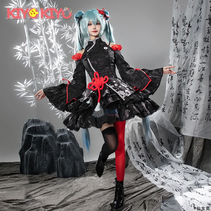 

KIYO-KIYO Miku 39Culture Cosplay Costume Ancient Chinese Style Cheongsame Dress female Halloween Costumes