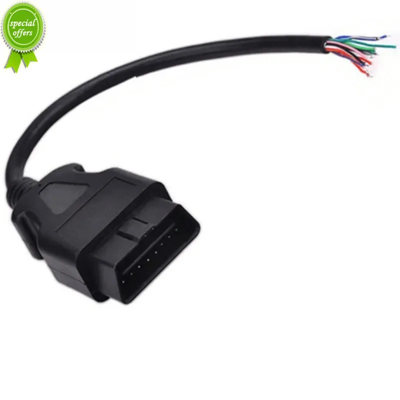 

30cm 16 Pin Car Diagnostic Interface Tool Adapter Obdii Obd 2 Obd2 16pin Male Connector To Extension Obd 2 Opening Obd Cable