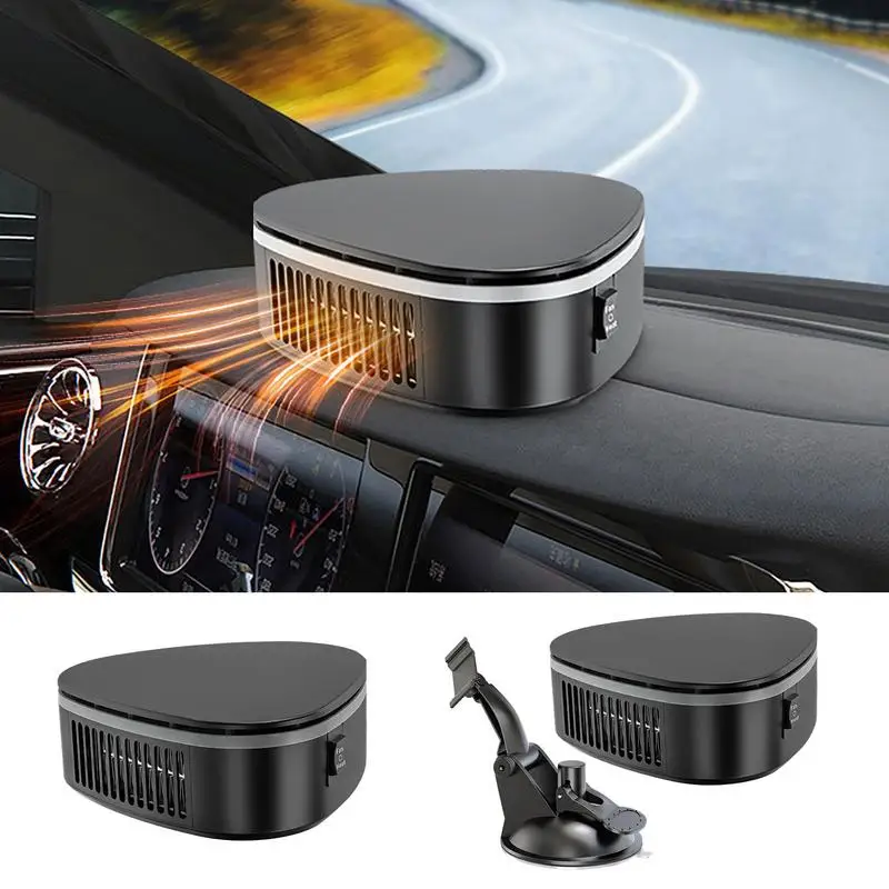 

12V Portable Car Heater Windshield Defroster 360 Degree Rotatable Automotive Heating Cooling Fan Automobile Interior Accessories