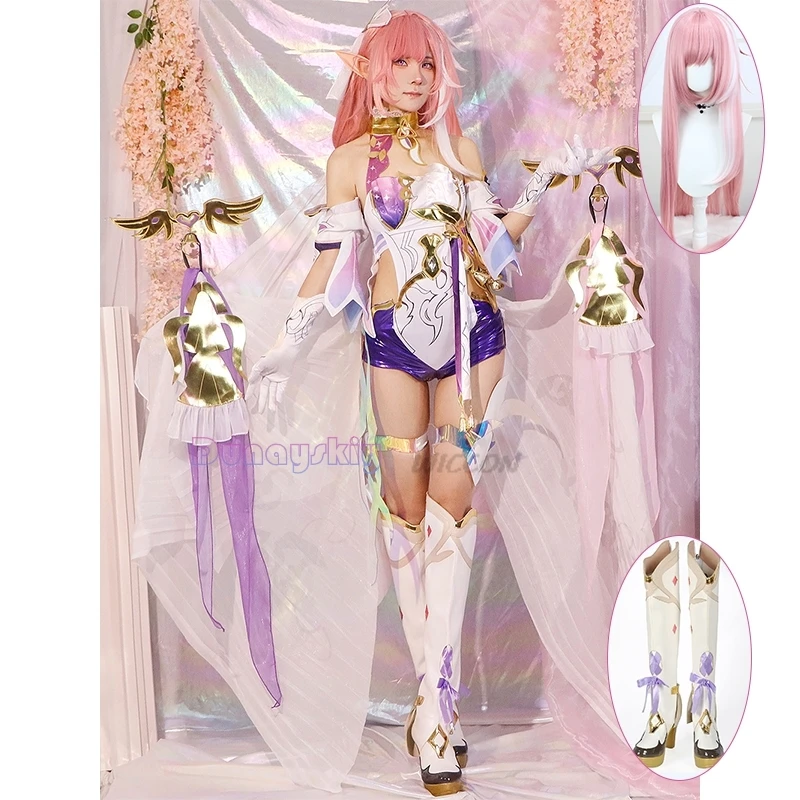 

game Honkai Impact 3rd cosplay Elysia Cosplay Costume Honkai Impact 3rd Herrscher of Human: Ego Full Set Wig Halloween dress