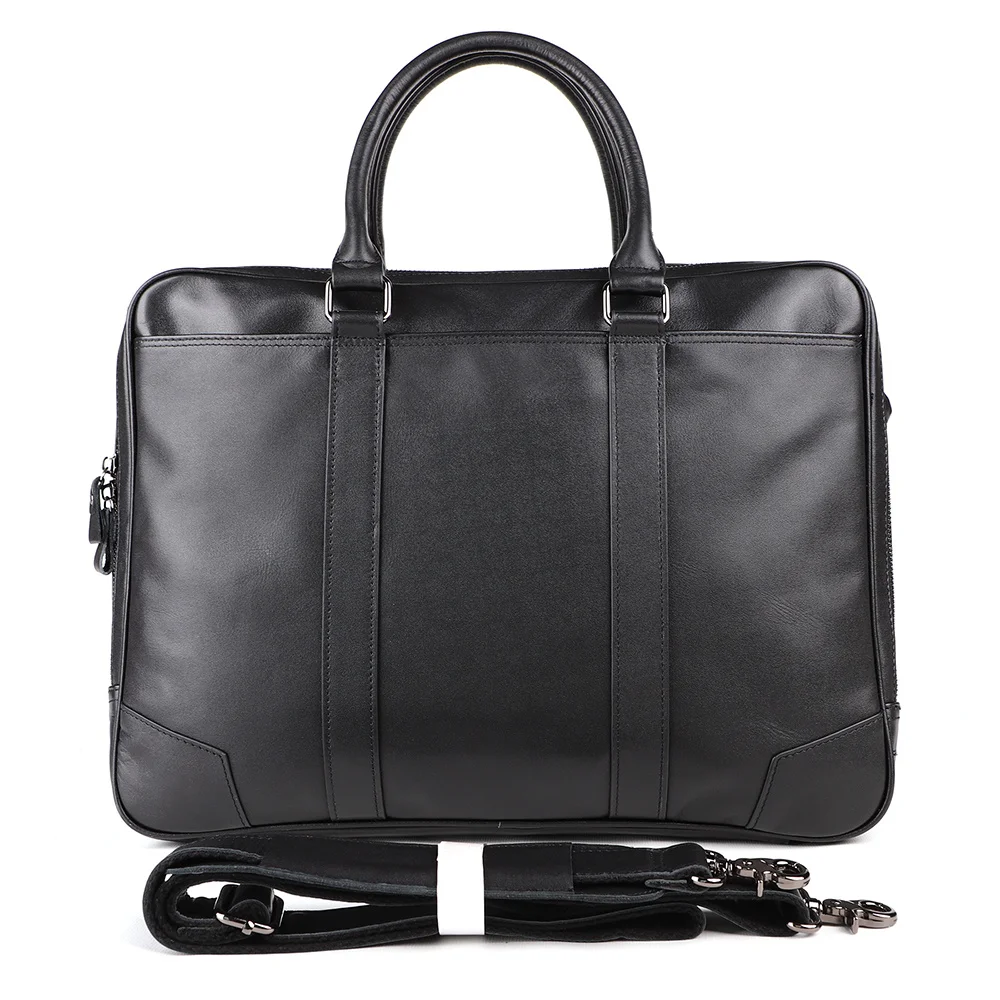 

Genuine Leather Handbags Men Briefcase for 15.6" Laptop Busniess Shoulder Bag Male Messenger Bags Document Office Bag Tote