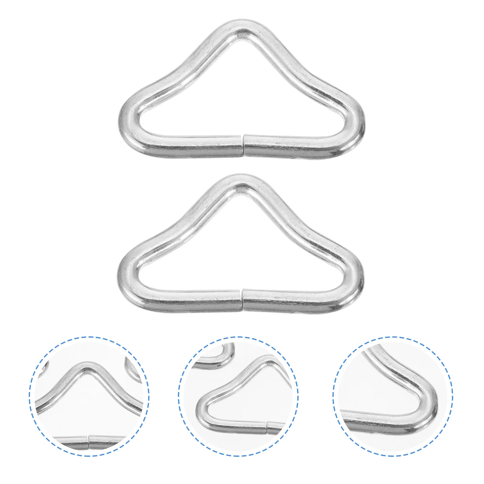 Trampoline Bag Straps Rings Metal Triangle Buckles V-Webbing Clasp Handbag Hardware
Trampoline Bag Straps Rings Metal Triangle Buckles V-Webbing Clasp Handbag Hardware