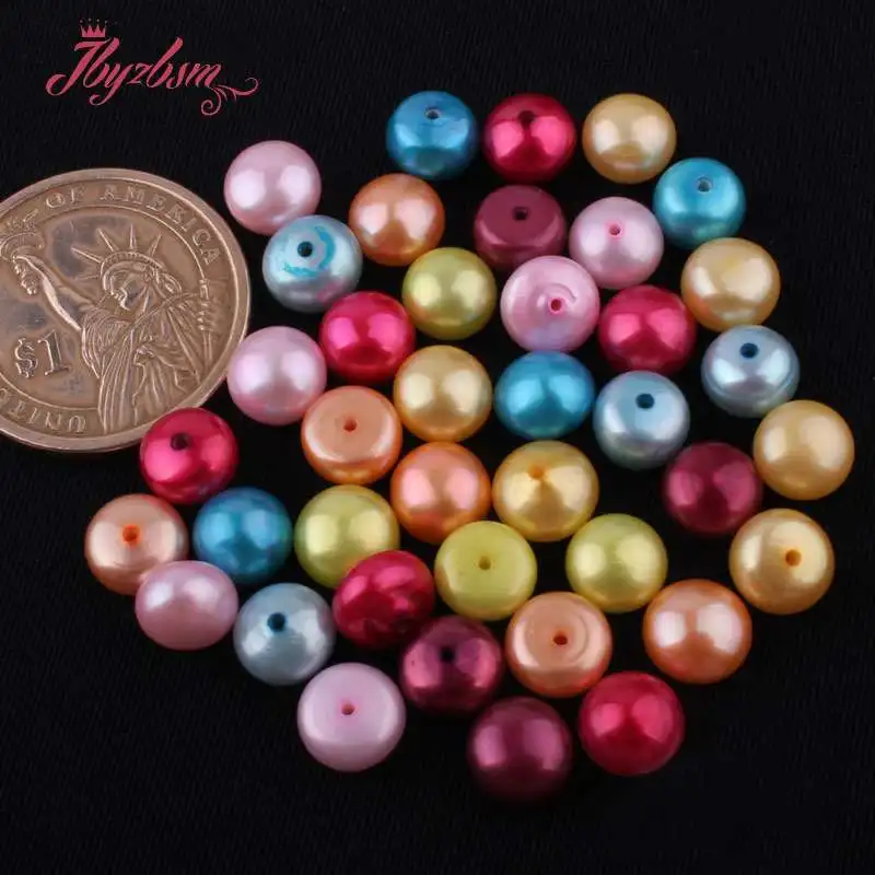 3A Grade Half Drilling Yellow Orange Pink Red Blue Freshwater Pearl Button 1 Pair for DIY Earring Ring Jewelry Making 8mm
3A Grade Half Drilling Yellow Orange Pink Red Blue Freshwater Pearl Button 1 Pair for DIY Earring Ring Jewelry Making 8mm