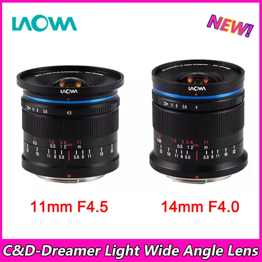 LAOWA 11mm F4.5 14mm F4.0 C&D-Dreamer Light Ultra Wide Angle Lens for Drone DJI DL Mount for Canon / Nikon / Sony / Leica Camera
LAOWA 11mm F4.5 14mm F4.0 C&D-Dreamer Light Ultra Wide Angle Lens for Drone DJI DL Mount for Canon / Nikon / Sony / Leica Camera