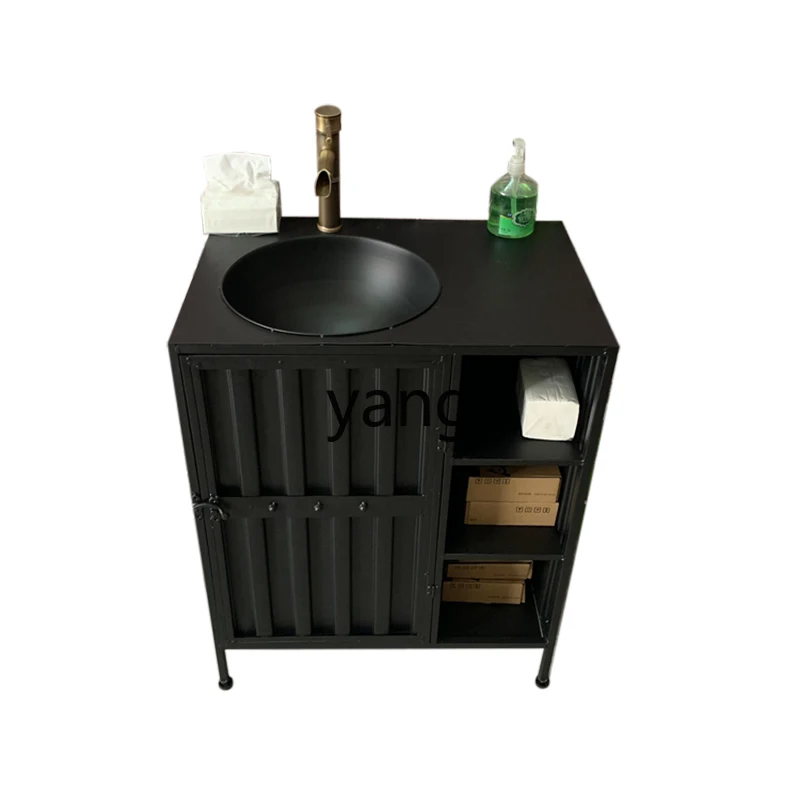 CX Iron Container Wash Basin Cabinet Simple Bathroom Floor Industrial Style Washstand 
CX Iron Container Wash Basin Cabinet Simple Bathroom Floor Industrial Style Washstand