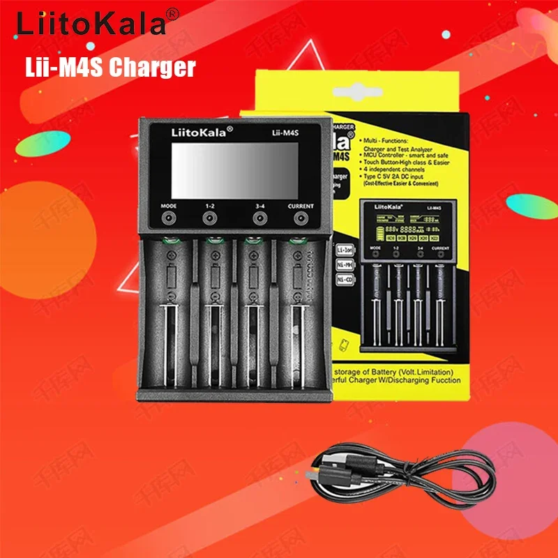 Умное зарядное устройство LiitoKala с ЖК-дисплеем для аккумуляторов 26650 21700 32650 18500 CR123A AA AAA
Умное зарядное устройство LiitoKala с ЖК-дисплеем для аккумуляторов 26650 21700 32650 18500 CR123A AA AAA
