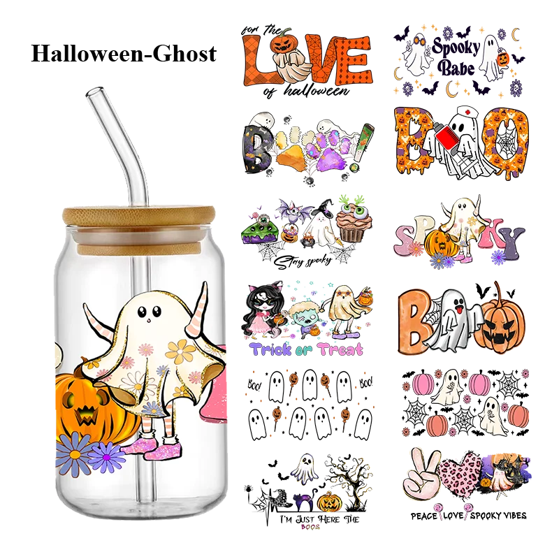 Hallowmas Uv Dtf Transfer Sticker Lovely Ghost Spooky Seasons Diy Waterproof For Wraps Glass Bottles High Temperature Resistance
Hallowmas Uv Dtf Transfer Sticker Lovely Ghost Spooky Seasons Diy Waterproof For Wraps Glass Bottles High Temperature Resistance