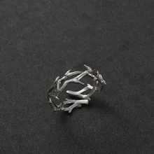 2023 Punk Irregular Thorns Couple Rings Retro Hip-hop Personality Adjustable Finger Ring for Men Women Lovers Jewelry Gifts