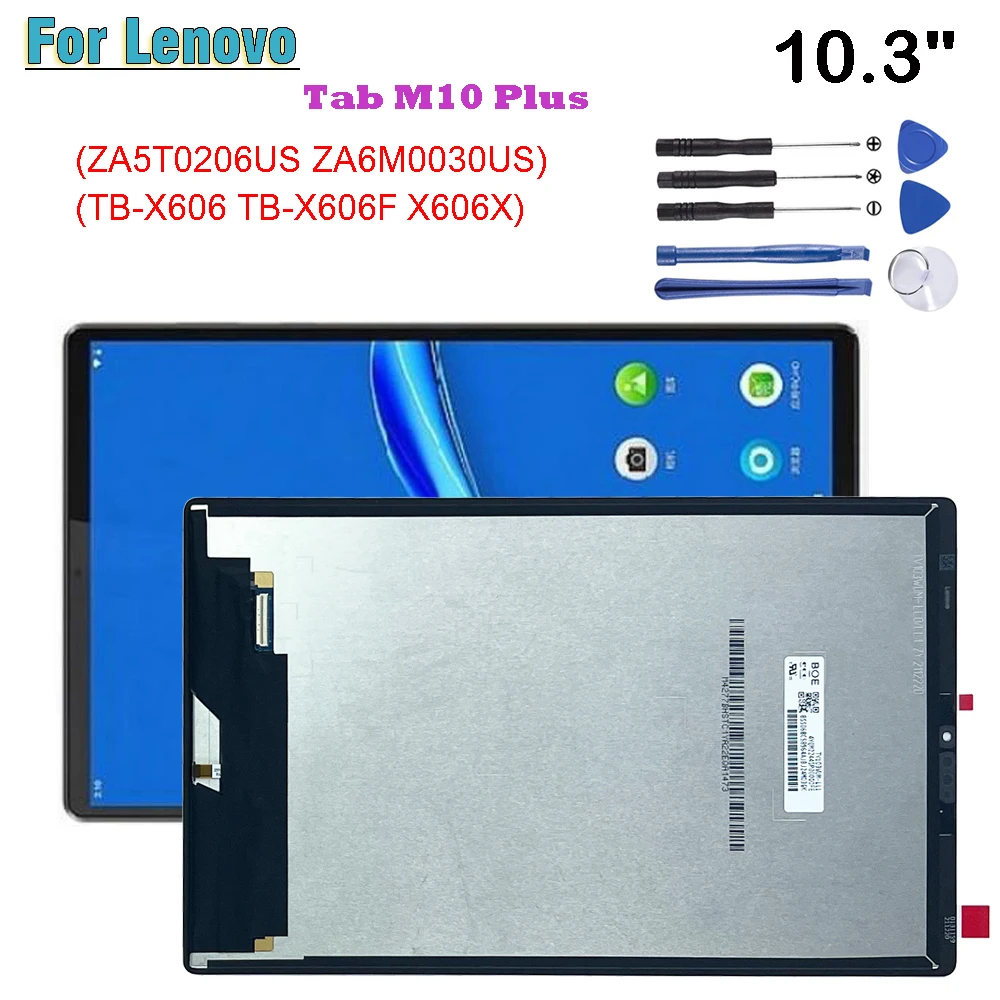 

New 10.3" For Lenovo Tab M10 FHD Plus TB-X606F TB-X606X TB-X606 X606 X616 LCD Display Touch Screen Digitizer Glass Assembly