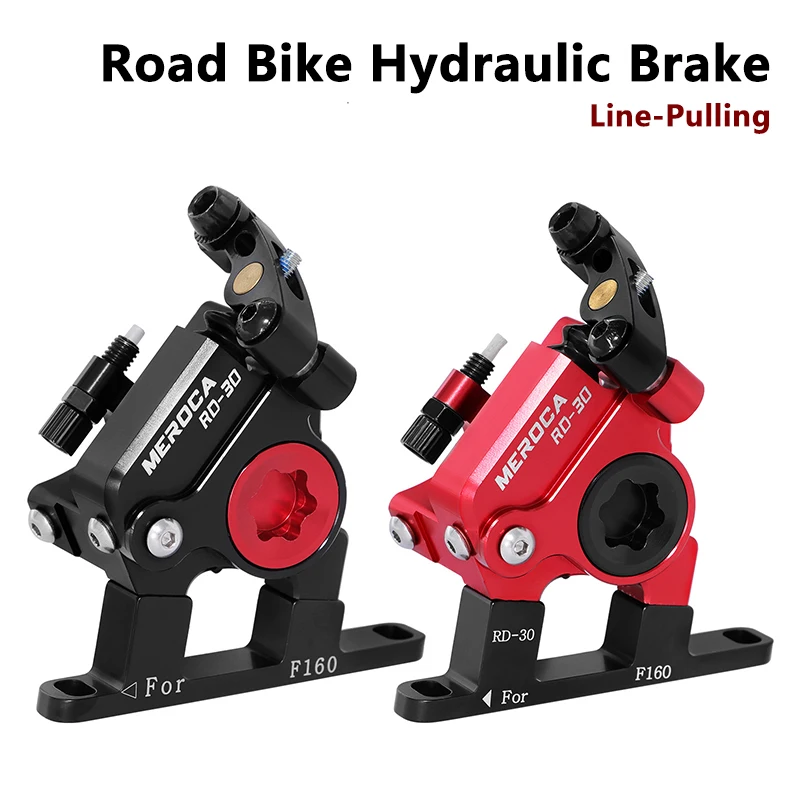 

Front Rear Aluminum Alloy Racing Bike Oil Brake Caliper Sets Line Pulling Road Bicycle Hydraulic Disc Brake