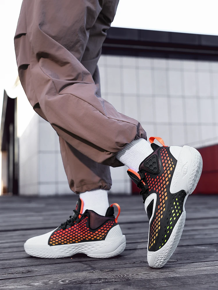Alta qualidade sapatos de basquete homem confortável treinamento tênis de basquete ao ar livre antiderrapante baske tênis homem zapatillas de cesta Alta qualidade sapatos de basquete homem confortável treinamento tênis de basquete ao ar livre antiderrapante baske tênis homem zapatillas de cesta