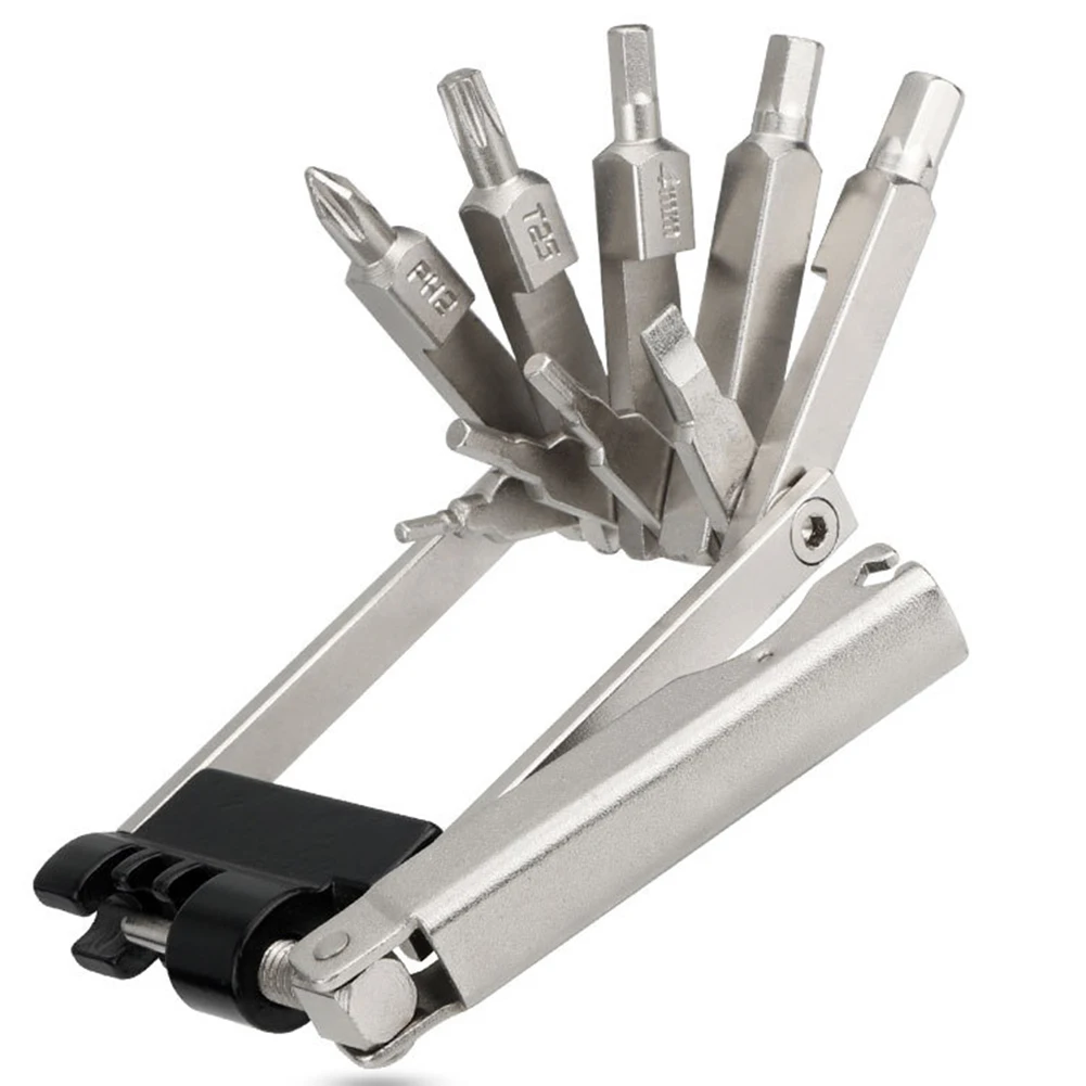 1pc Multifunctional Maintenance Tool Adjustable Wrench Tightness Alloy Steel 11 In1 Bicycle Maintenance Repair Tools Kit
1pc Multifunctional Maintenance Tool Adjustable Wrench Tightness Alloy Steel 11 In1 Bicycle Maintenance Repair Tools Kit