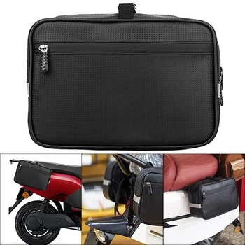 Bolsa para Scooter Elétrica: Armazenamento Seguro e Protegido 7 Electric Bike Rear Rack Bag Motorcycle Side Bag Tail Bag Bumper Multifunctional Luggage Carrier For E-bike Bicycle Seat Pannier