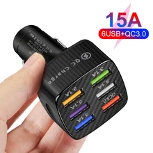 Super Car Charger Ports 6 USB 15A 12V/24V Car Charger Adapter 5V/3A Fast Charging For IPhone Xiaomi Huawei Samsung Mobile Phones
Super Car Charger Ports 6 USB 15A 12V/24V Car Charger Adapter 5V/3A Fast Charging For IPhone Xiaomi Huawei Samsung Mobile Phones