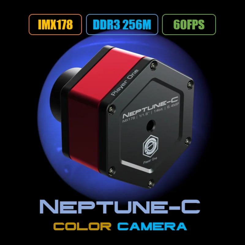 Player One Neptune-C/Neptune-M Astronomy Camera IMX178 for Solar Lunar Imaging/Guiding High Speed LD2069Z
Player One Neptune-C/Neptune-M Astronomy Camera IMX178 for Solar Lunar Imaging/Guiding High Speed LD2069Z