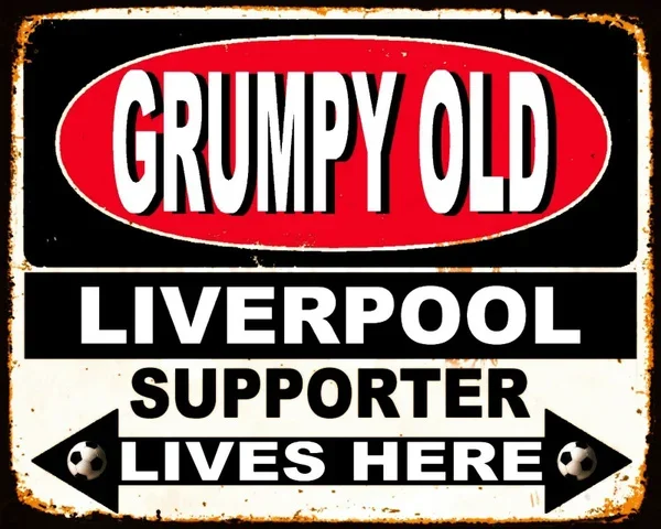 Vintage Grumpy Old Liverpool Football Supporter Lives Here Metal Sign Plaque Metal Painting 20x30cm Poster Metal Plaqu Posters
Vintage Grumpy Old Liverpool Football Supporter Lives Here Metal Sign Plaque Metal Painting 20x30cm Poster Metal Plaqu Posters