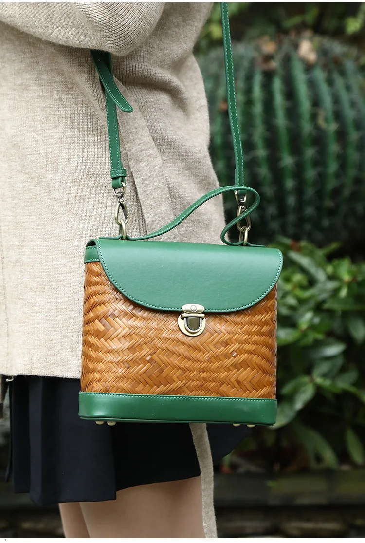 Luxury Bamboo Handle Genuine Leather Bag 15 S47a2247c46b84d49a36191404aa0c8d42