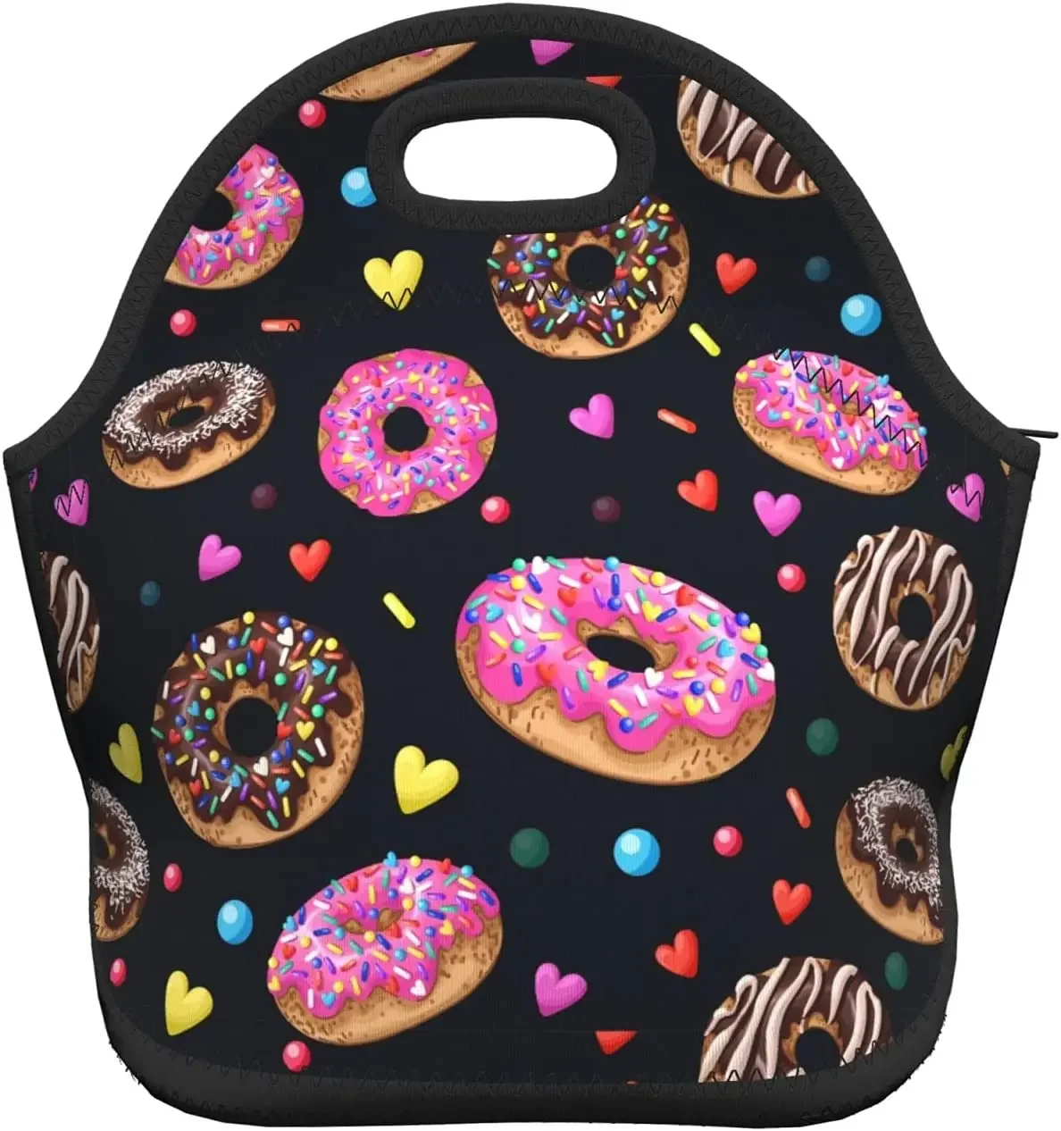 Colorful Donut Insulated Neoprene Lunch Bag Waterproof Zip Closure with Reusable Large Capacity Outdoor Picnic Food Container
Colorful Donut Insulated Neoprene Lunch Bag Waterproof Zip Closure with Reusable Large Capacity Outdoor Picnic Food Container