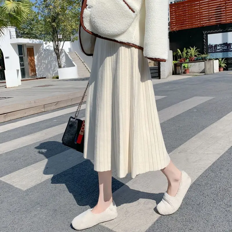 Knitted Skirt Women 2023 Autumn Winter Casual Solid All-match Thick Warm A Line High Waist Mid-length Female Ladies T157
Knitted Skirt Women 2023 Autumn Winter Casual Solid All-match Thick Warm A Line High Waist Mid-length Female Ladies T157