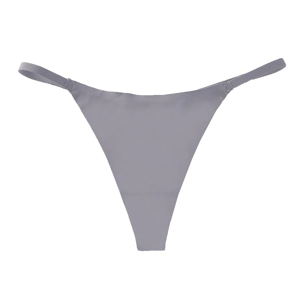 New Women Ice Silk Thin-Strap Low-rise Foreign Trade Underwear Quick-Drying Traceless Briefs Solid Slim Fitting Ladies T-back
New Women Ice Silk Thin-Strap Low-rise Foreign Trade Underwear Quick-Drying Traceless Briefs Solid Slim Fitting Ladies T-back