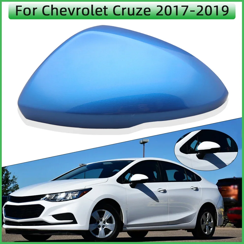 

For Chevrolet Cruze 2017 2018 2019 Exterior Door Wing Side Cap Rearview Mirror Shell Cover Lid Housing With Lamp Type Painted
