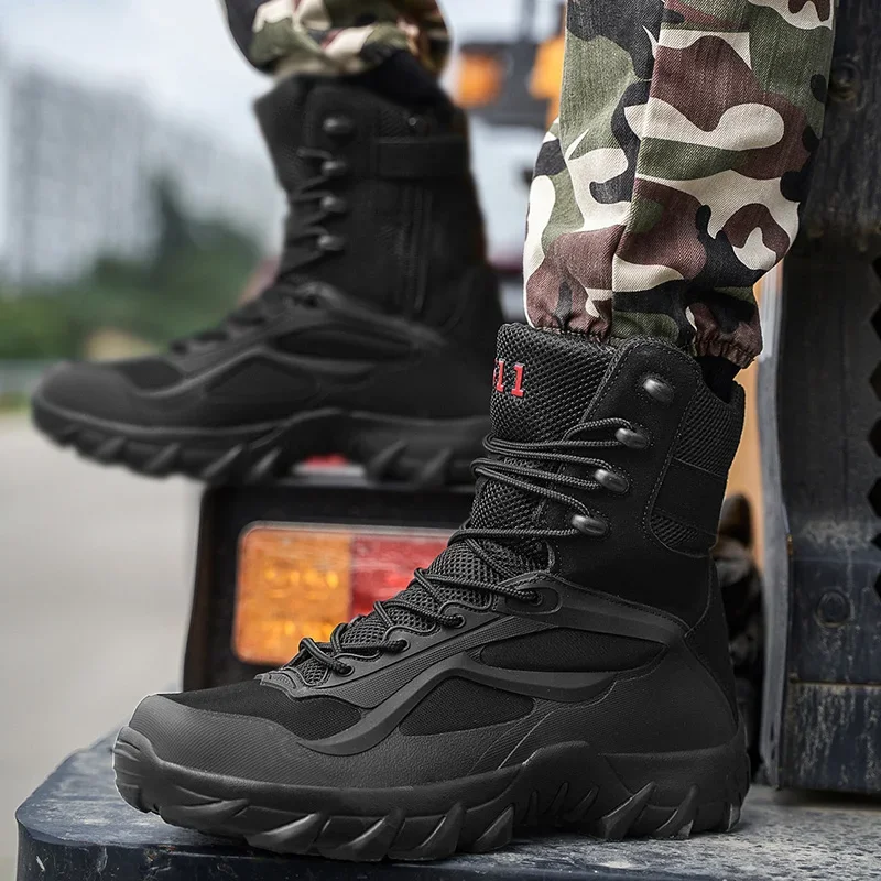 High Quality Autumn Men Boots Tactical Military Special Force Waterproof Leather Desert Work Shoes Men's Combat Army Ankle Boots
High Quality Autumn Men Boots Tactical Military Special Force Waterproof Leather Desert Work Shoes Men's Combat Army Ankle Boots