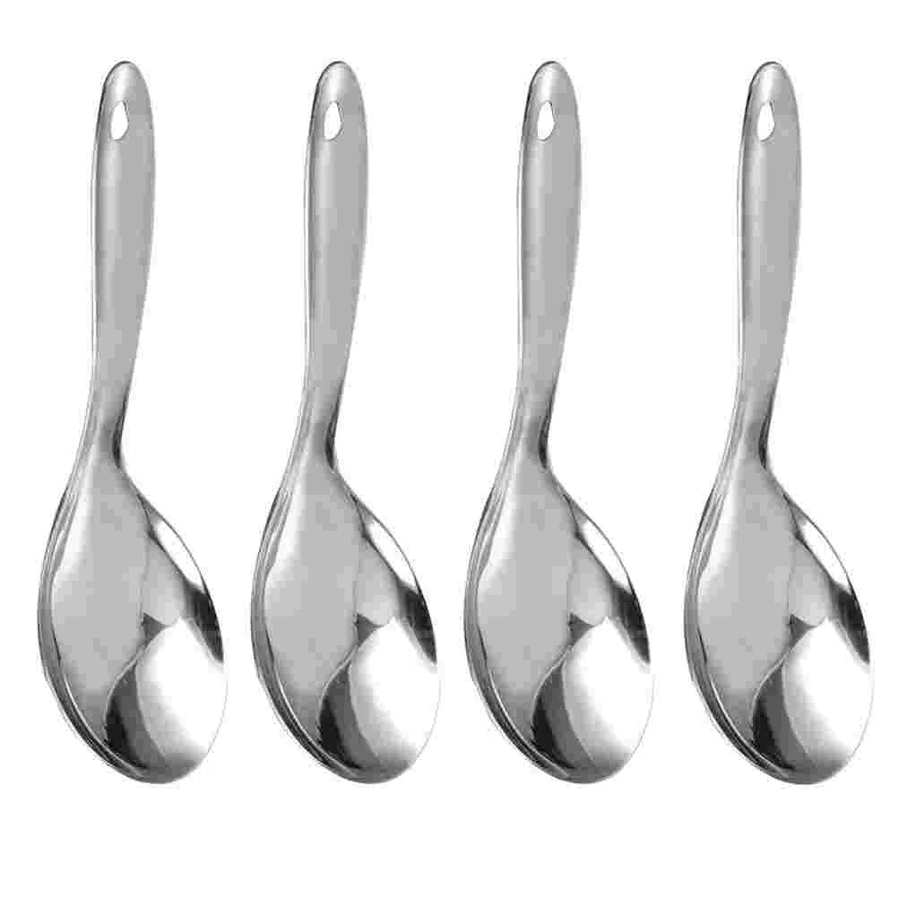 4 Pcs Cutlery Rice Spoon Stainless Steel Simple Buffet Durable Meal Kitchen Accessories
4 Pcs Cutlery Rice Spoon Stainless Steel Simple Buffet Durable Meal Kitchen Accessories