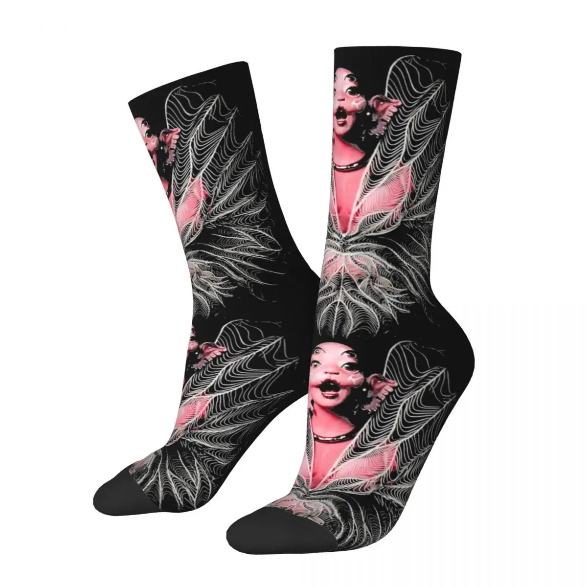 

Носки с крыльями пинкса, мелини Мартинез, мужские и женские Смешные счастливые носки, носки в стиле Харадзюку на весну, лето, осень и зиму, подарки