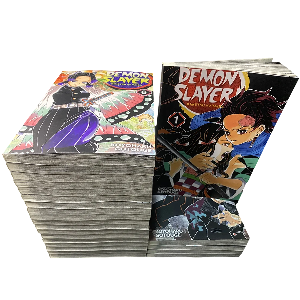 

Рассекающий демонов киметсу No Vol 1-23 Yaiba, Япония, молодежная фантазия для подростков, научная загадка, манга, комикс, книга манга, книжки на английском языке