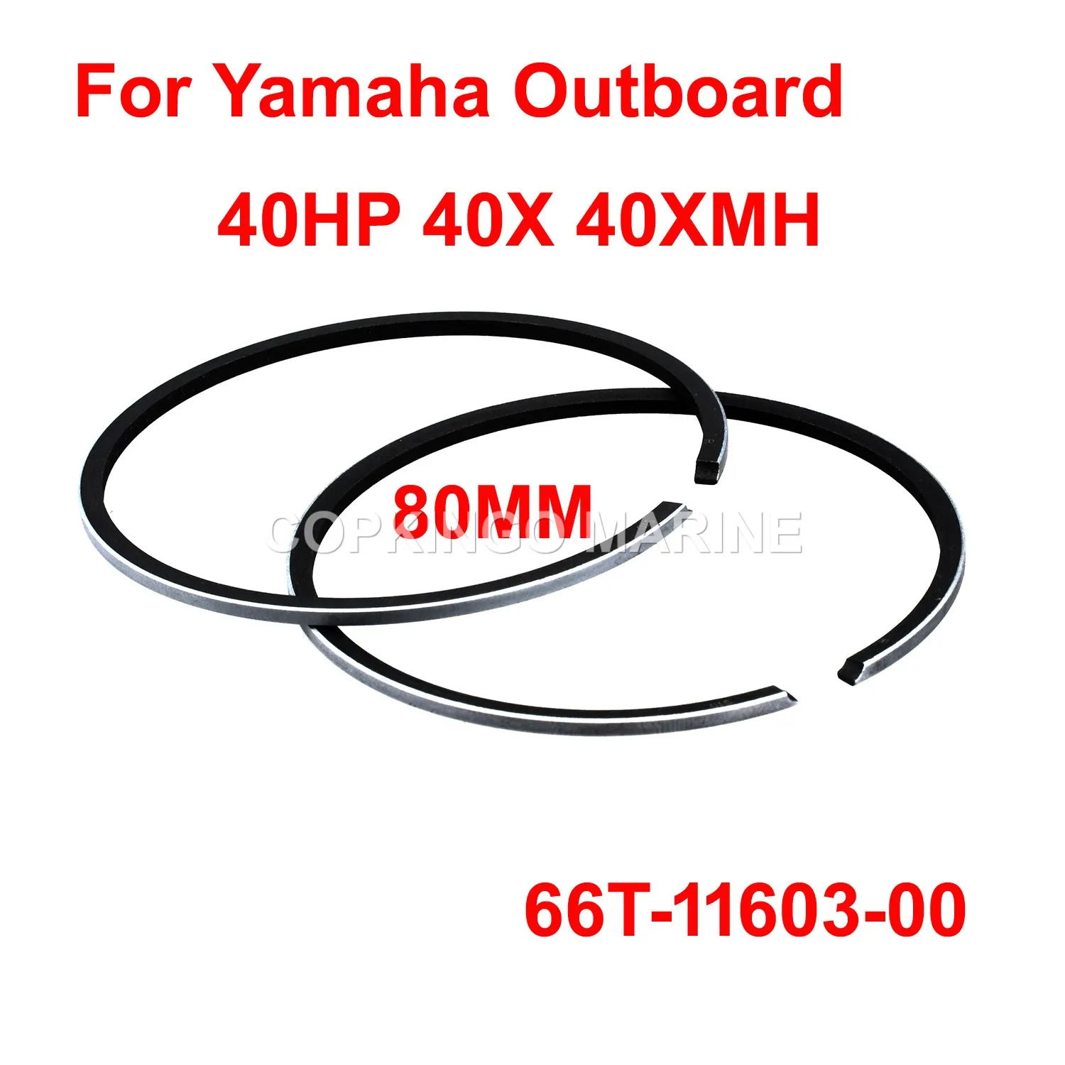 

Набор поршневых колец для лодки STD для Yamaha, подвесные детали 2T Parsun Hidea 40HP 40X 40XMH 66T-11603-00