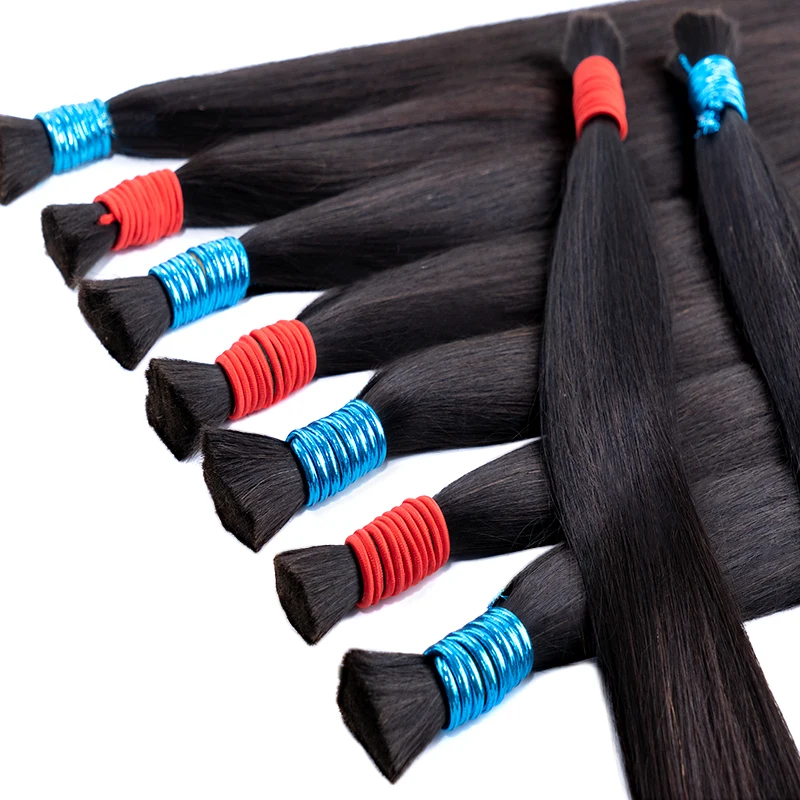 

Wholesale Natural Human Hair For Braiding Straight Indian Hair Vendors Virgin Bundles Afro Kinky Bulk 100% Human Hair Extension