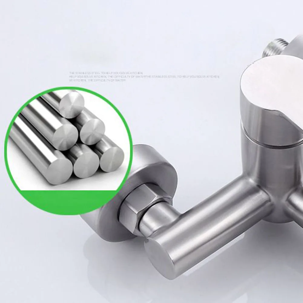Corrosion-resistant Bathroom Faucet Wall-mounted Sink Stainless Steel With Hand Shower 0-90 ℃ Bathtub For Bathtub
Corrosion-resistant Bathroom Faucet Wall-mounted Sink Stainless Steel With Hand Shower 0-90 ℃ Bathtub For Bathtub