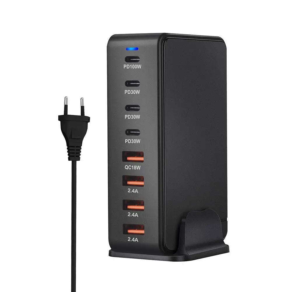 

240W USBC GaN Charger 8-Port Charging Station for Multiple Devices PD 100w+3*PD 30W USBC Port for iPhone 15 Samsung S22 S23