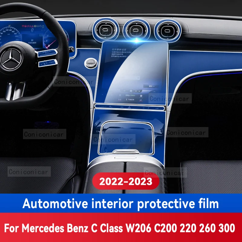For Mercedes Benz C Class W206 C200 220 260 300 2022 2023 Car Interior Gearbox Panel Sticker Anti-Scratch Protective Film Repair
For Mercedes Benz C Class W206 C200 220 260 300 2022 2023 Car Interior Gearbox Panel Sticker Anti-Scratch Protective Film Repair