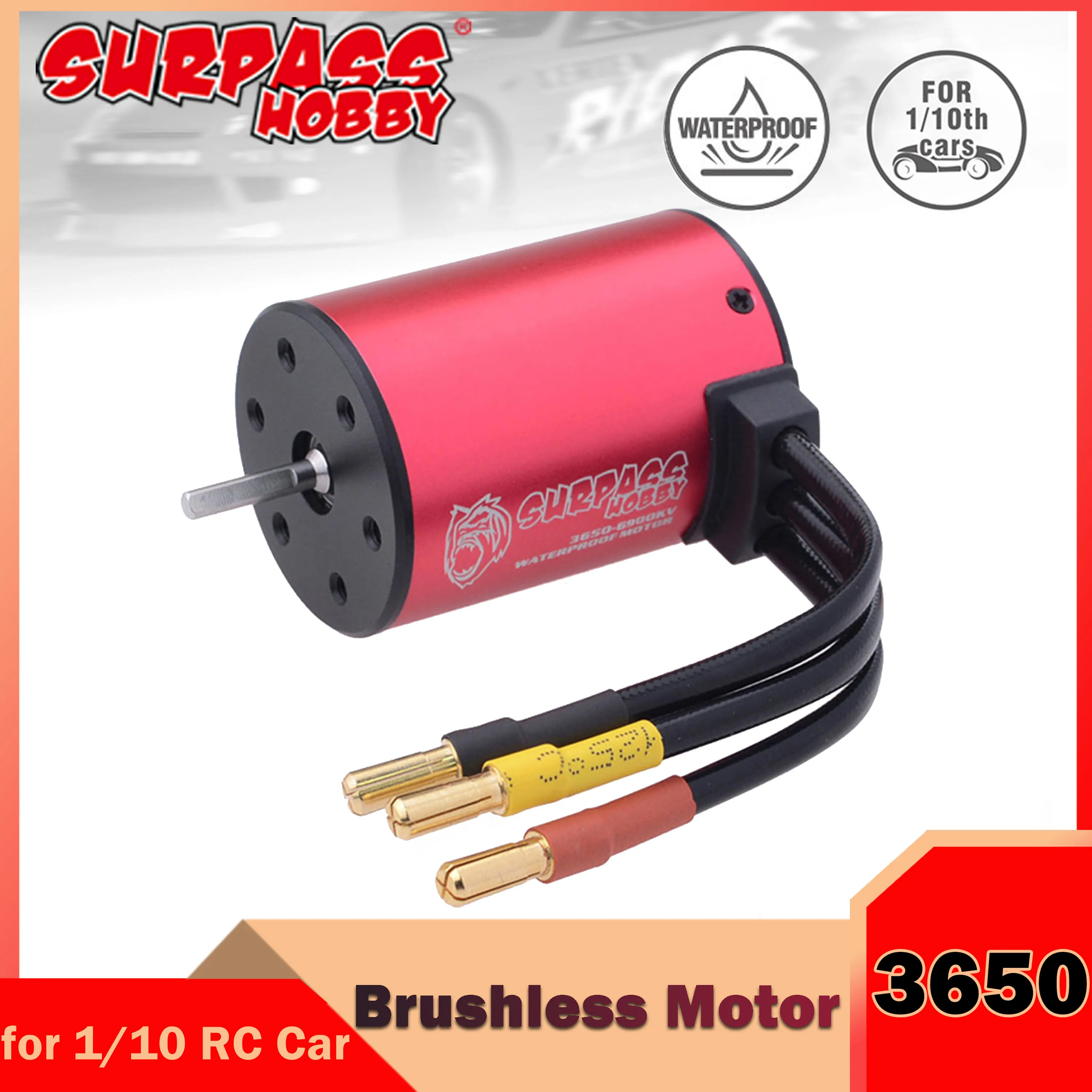 Surpass Hobby KK 3650 Brushless Motor 2300KV 3100KV 3600KV 4500KV 5200KV 5900KV 6900KV 7700KV for RC 1/10 GTR/Lexus 3S Drift Car
Surpass Hobby KK 3650 Brushless Motor 2300KV 3100KV 3600KV 4500KV 5200KV 5900KV 6900KV 7700KV for RC 1/10 GTR/Lexus 3S Drift Car