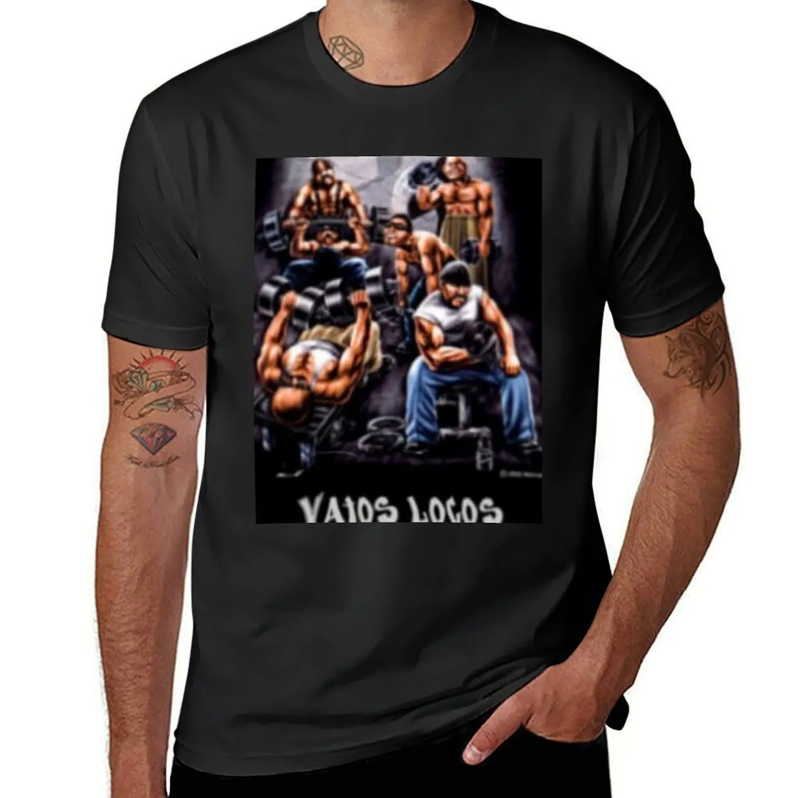 Мужская быстросохнущая футболка Vatos Locos, черная футболка оверсайз с коротким рукавом
Мужская быстросохнущая футболка Vatos Locos, черная футболка оверсайз с коротким рукавом