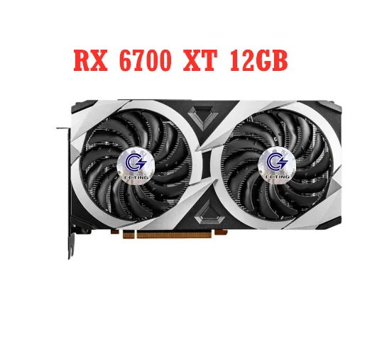 

C CCTING AMD Radeon RX 6700 XT MECH 2X 12G OC 12GB GDDR6 192-bit 16 Gbps 7nm 6700XT for MSI