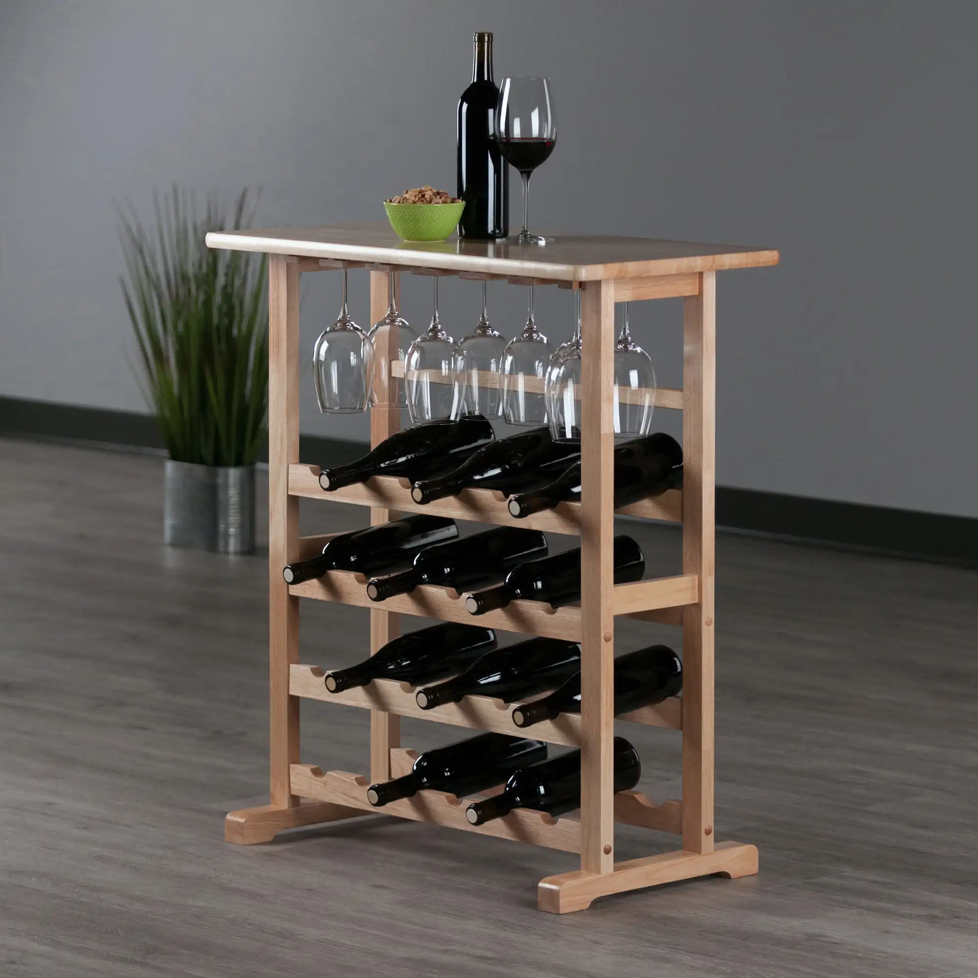 Kitchen Storage Wine Racks, Winsome Wood Vinny 24-Bottle Wine Rack, Natural, Natural Finish
Kitchen Storage Wine Racks, Winsome Wood Vinny 24-Bottle Wine Rack, Natural, Natural Finish