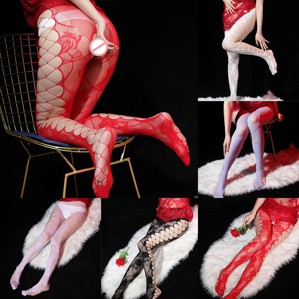 Women Punk Colorful Fishnet Pantyhose Side Crisscross Hole Rose Flower Patterned Tattoo Tight Sexy Sheer Mesh Stockings Clubwear
Women Punk Colorful Fishnet Pantyhose Side Crisscross Hole Rose Flower Patterned Tattoo Tight Sexy Sheer Mesh Stockings Clubwear