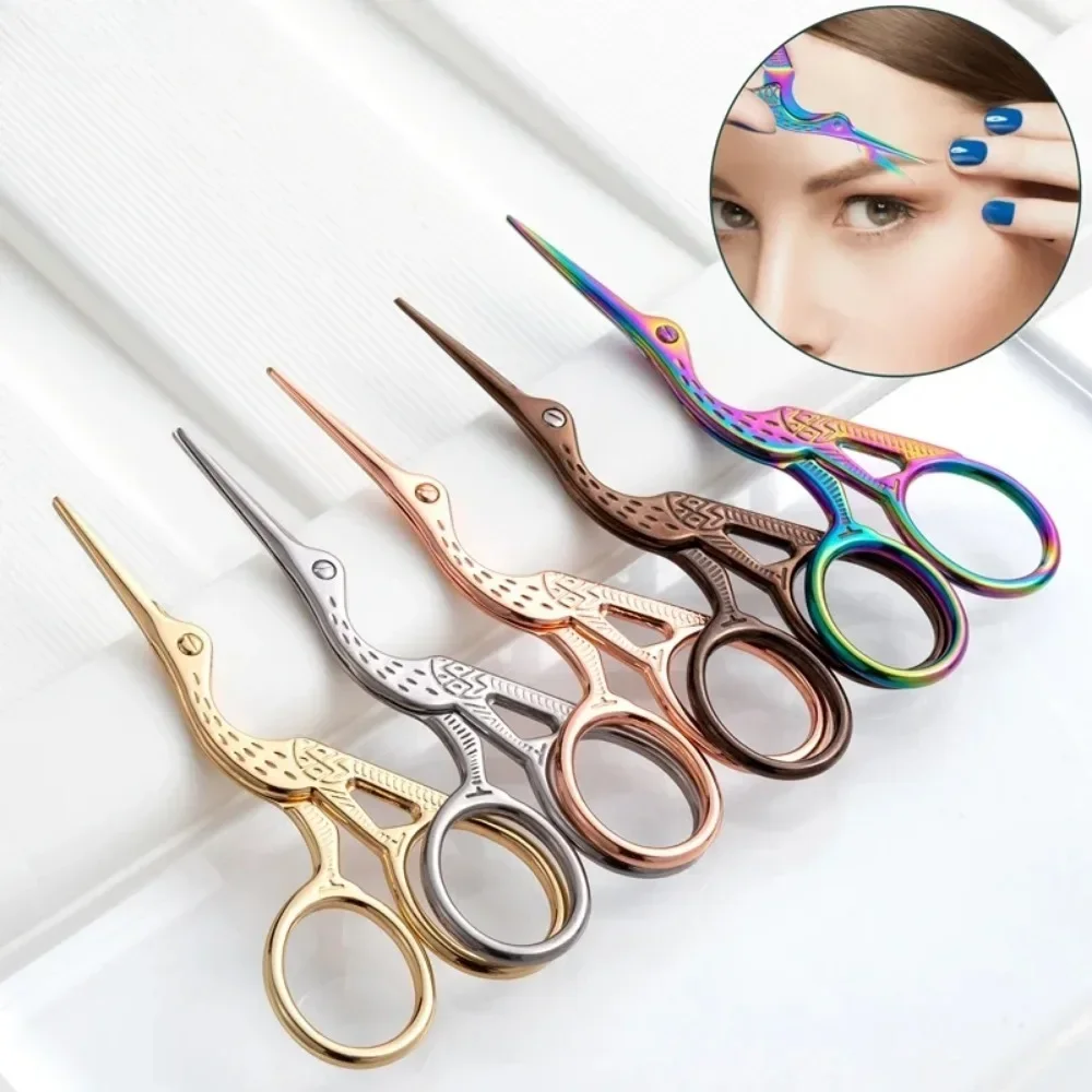 

Stainless Steel Beauty Scissors Makeup Grooming Eyebrow Trimmer Eyelash Nose Facial Hair Remover Nail Scissors Nail Tool