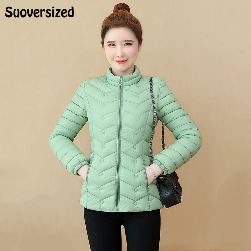 Однотонная утепленная короткая куртка с хлопковой подкладкой, элегантные женские куртки с воротником-стойкой, корейские облегающие парки с длинным рукавом
Однотонная утепленная короткая куртка с хлопковой подкладкой, элегантные женские куртки с воротником-стойкой, корейские облегающие парки с длинным рукавом