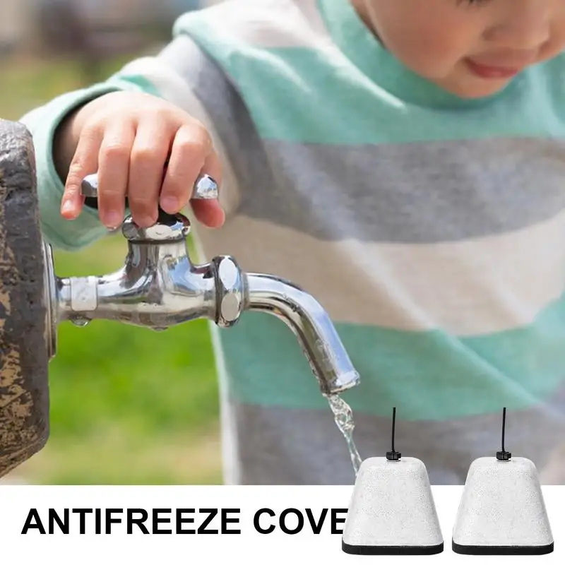 

Winter Outdoor Faucet Cover Self Sealing Thermal Insulation Foam Reusable Fastening Ring Tap Protection From Freezing