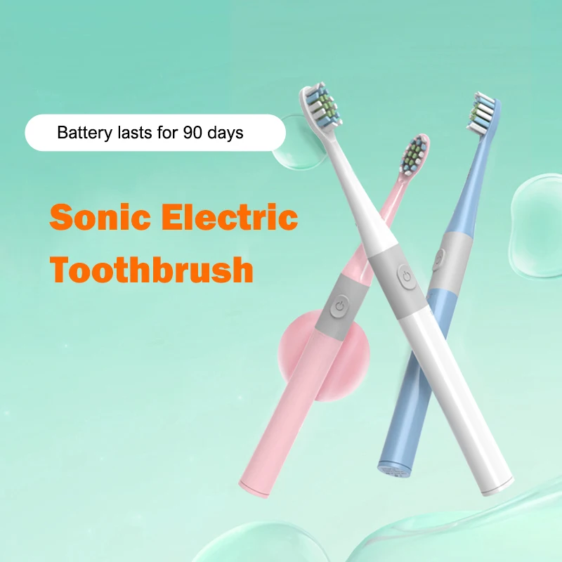 Sonic Electric Toothbrush Soft Bristle Waterproof Teeth Cleaning No Charging Battery lasts 90 days Care Toothbrush Teeth Brush
Sonic Electric Toothbrush Soft Bristle Waterproof Teeth Cleaning No Charging Battery lasts 90 days Care Toothbrush Teeth Brush