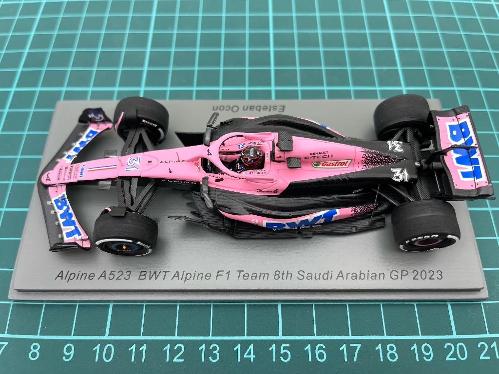 

SPARK 1:43 F1 Alpine A523 BWT Orcon 2023 Saudi Simulation Limited Edition Resin Metal Static Car Model Toy Gift