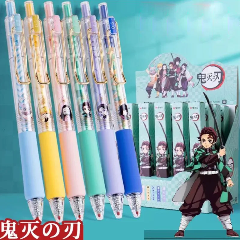 24pcs/lot Creative Demon Slayer Press Gel Pen Cute 0.5mm Black ink Signature Pens Office School Writing Supplies gift
24pcs/lot Creative Demon Slayer Press Gel Pen Cute 0.5mm Black ink Signature Pens Office School Writing Supplies gift